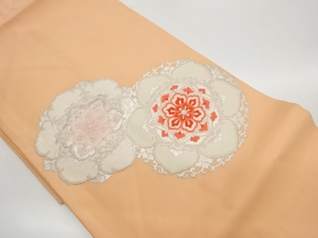 JAPANESE NAGOYA OBI / WOVEN FLOWER CREST